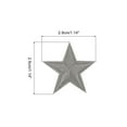 thumbnail image 2 of Small 5Star Iron on Patches Embroidered Sew Patches Appliques Garment Embellishments Dark Grey 30 Pack, 2 of 6