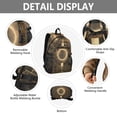 thumbnail image 4 of JIALIOU 14" Laptop Backpack Waterproof Airline Approved Stylish Casual Daypack for Travel Business College Work, Abstract Bronze Geometric, 4 of 8
