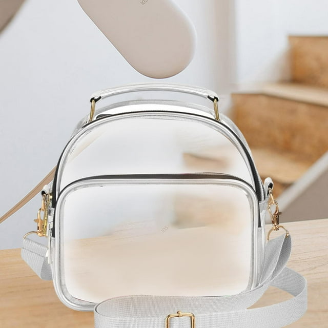 Bolso bandolera transparente Salvador con correa desmontable PVC