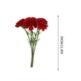 thumbnail image 3 of Claveles Artificiales Paquete de 5 claveles artificiales altos de plástico para decoración del hogar y arreglos de boda (rojo) Rkxzt, 3 of 9