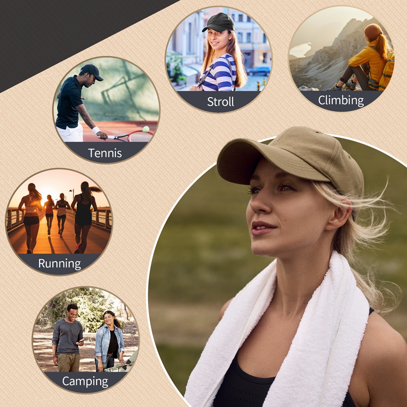 Bocaoying Washed Cotton Baseball Caps, Pack of 3 photo 3