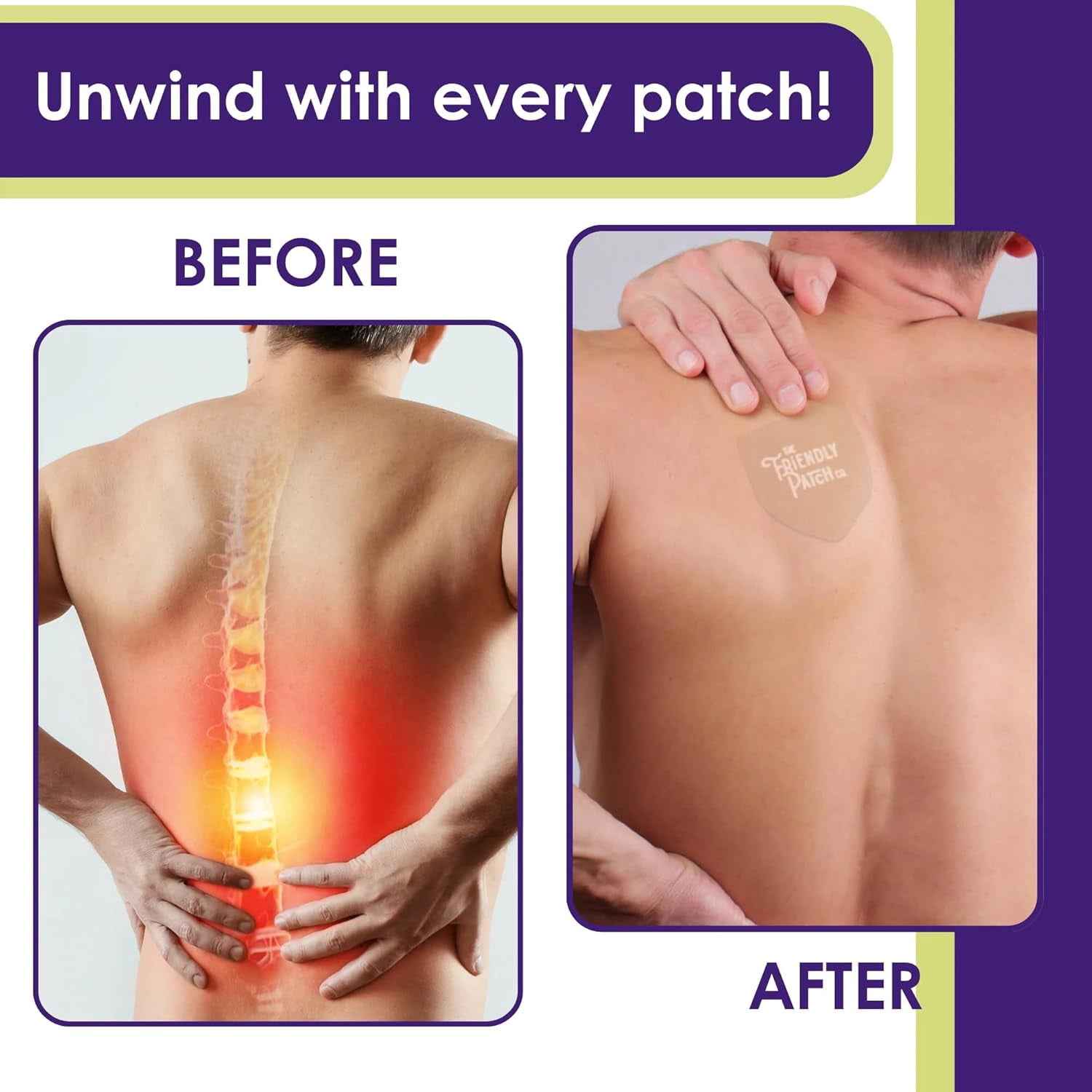 (2 pack) The Friendly Patch Relief Night, Pain Patches 8 Count, Arnica, Melatonin, Body Part that hurts, sleep Patches