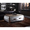 thumbnail image 2 of Acme Brancaster Coffee Table Antique Oak & Aluminum, 2 of 5