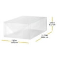 thumbnail image 6 of Whitmor ClearVue Women's Shoe Box - Heavy Duty Stackable Shoe Organization Storage - Set of 4, 6 of 9