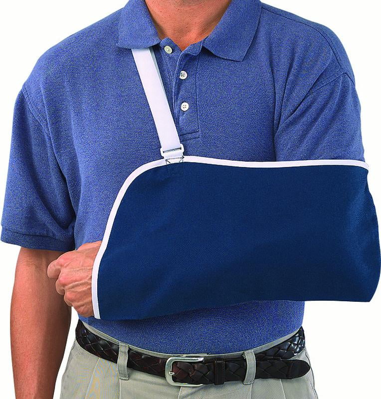 Mueller Adjustable Arm Sling, Blue, One Size Fits Most