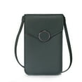thumbnail image 1 of Bolsos de teléfono táctil para mujeres DGS Mini de cuero cruzado hombro monedero cartera ranuras para tarjetas de crédito transparente monedero de teléfono pequeño bolso de mujer retro estudiante hebi, 1 of 2