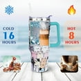 thumbnail image 6 of 40 oz Cute Cat Tumbler with Handle and Straw Lid Cat Lovers Themed Gifts for Women Double Insulated Cup Travel Coffee Mug, 6 of 6