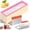 Pink, variant on Toorise 40.58oz Silicone Soap Mold with Wooden Box Stainless Steel Straight and Wavy Cutter Complete Soap Making Supplies Kit for DIY Cold Process Making