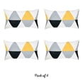 thumbnail image 4 of Housse de Coussin Lombaire Décorative Jaune Gris (Ensemble de 4), 4 of 7