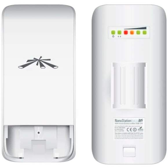 CPE de Exterior Ubiquiti Networks NanoStation LOCOM5 de 5 GHz, Hasta Ubiquiti Networks NanoStation Loco M5 13dBi 5GHz 150Mbps