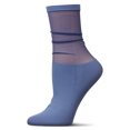 thumbnail image 2 of MeMoi Women's Sheer Top Anklet Socks - Womens - Female, One Size, Velvet Morning, 2 of 4