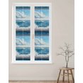 thumbnail image 4 of Window On The Ocean Window Privacy Film Wave Cloud Decorative Glass Window Film UV Blocking Static Cling Non-Adhesive Sticker Covering for Home Door 17.7 x 78.7 inches, 4 of 8