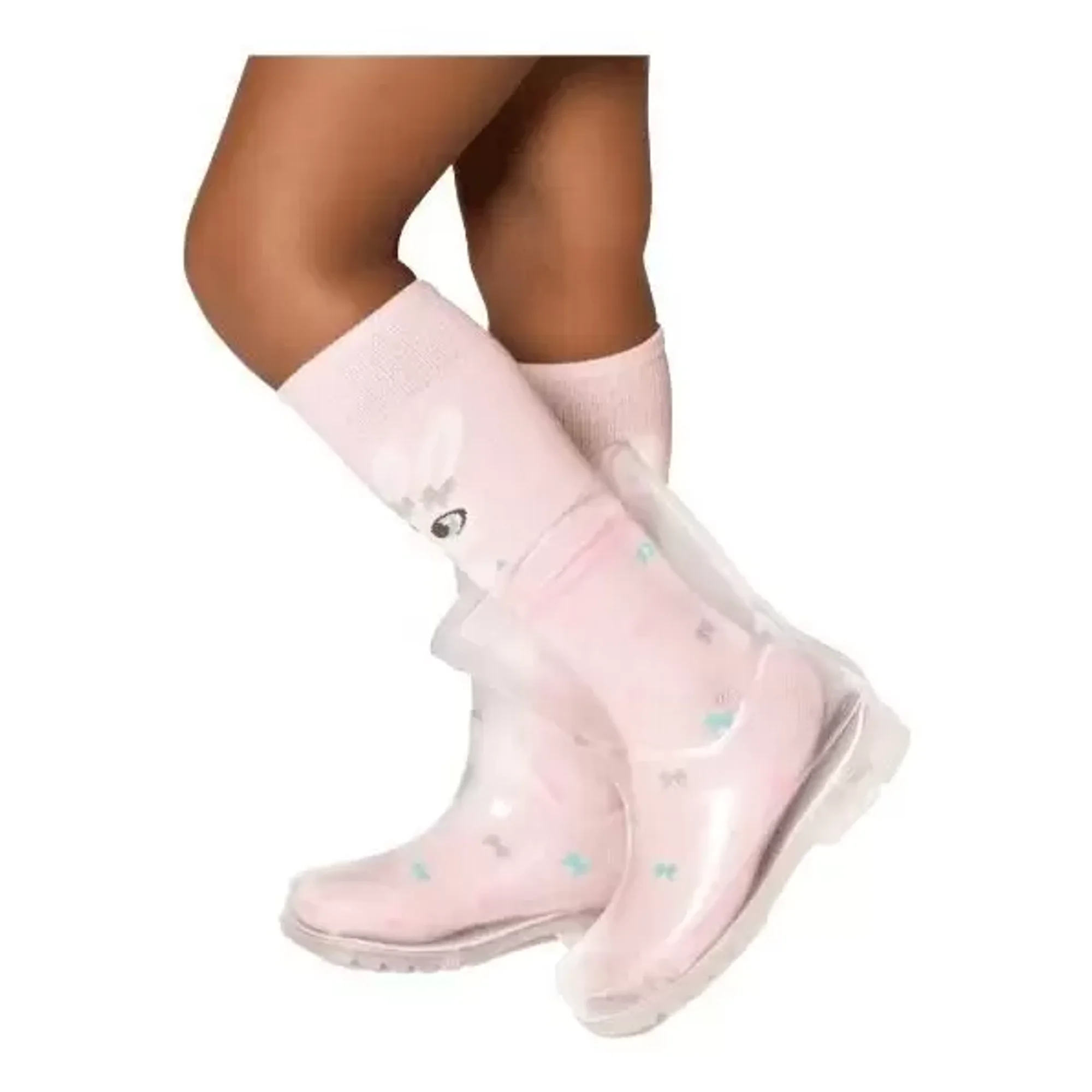 Bottes de Pluie Lumineuses pour Tout-Petits, Transparentes, Bottes