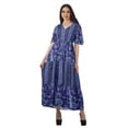 thumbnail image 1 of Moomaya Robe d'Été Décontractée en Coton Slub Imprimé pour Femmes, Robe de Cocktail, 1 of 4