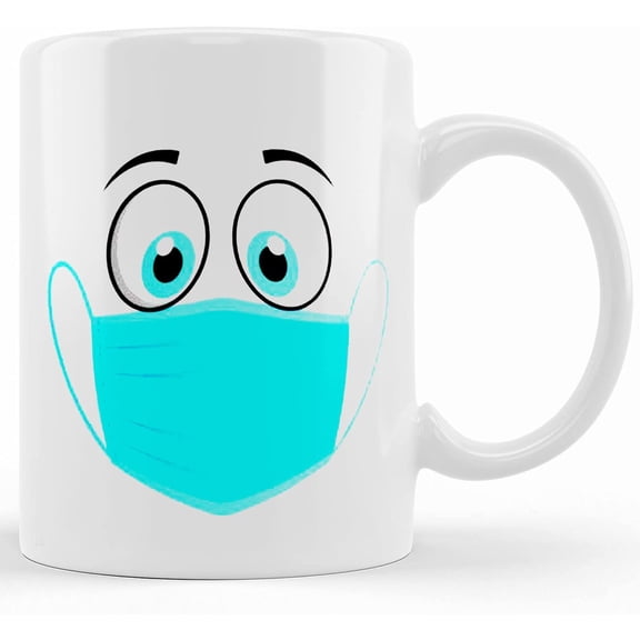 Pandemic Mask Mug, Ceramic Novelty Coffee Mug, Tea Cup, Gift Present For Birthday, Christmas Thanksgiving Festival, 11oz Sarcasm With Sayings Mug