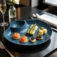 thumbnail image 5 of Divided Snack Serving Tray with Compartment, Plastic Chip and Fry Platter for Home Kitchen Party Tableware, 5 of 7