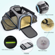thumbnail image 2 of Bolso de un solo hombro para gatos y perros, bolso de expansión doble para mascotas, bolso de viaje portátil y transpirable, bolso tipo mensajero para gatos, 2 of 4
