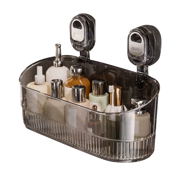Caja de almacenamiento de ventosas para baño sin taladros,Espacio ahorro de almacenamiento para baño