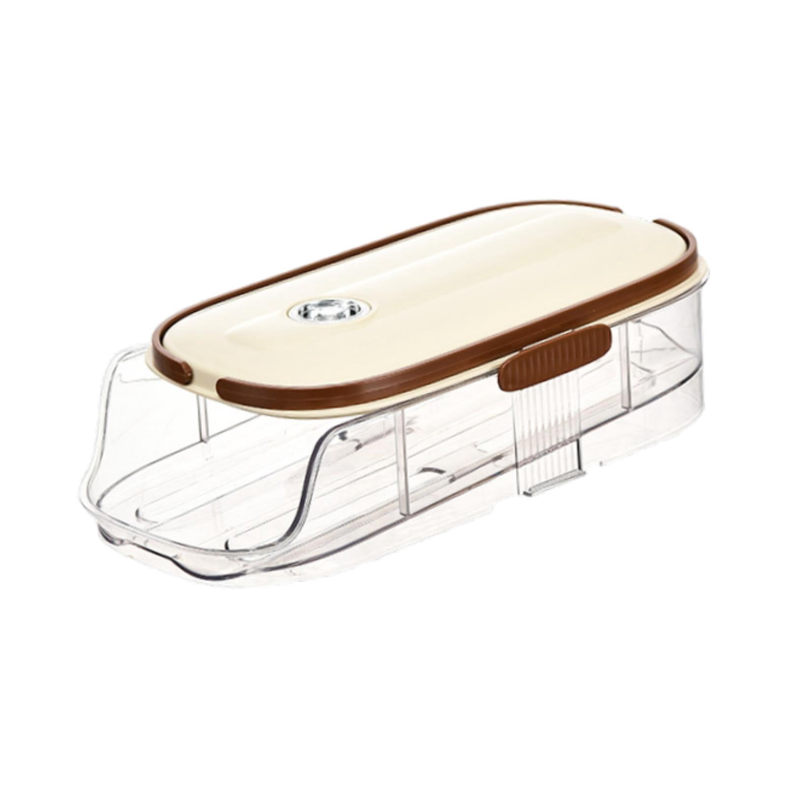 TISHITA Rolling Egg Holder Egg Container Space Saving Reusable Egg Storage Tray Egg Dispenser for Cupboard Cabinet Kitchen Organizer single layer