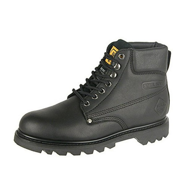 Workzone - Work Zone Men's 6 Inch Steel Toe Black Boot, Style: S611 ...