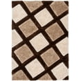 thumbnail image 2 of Well Woven San Francisco Posh Brown Modern Geometric Trellis 5'3" x 7'3" Shag 3D Textured Area Rug, 2 of 2