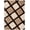 Brown, variant on Well Woven San Francisco Posh Brown Modern Geometric Trellis 5'3" x 7'3" Shag 3D Textured Area Rug