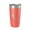 Coral, variant on J. Percy Priest Lake Map Tumbler Travel Mug Insulated Laser Engraved Coffee Cup Tennessee 20 oz White