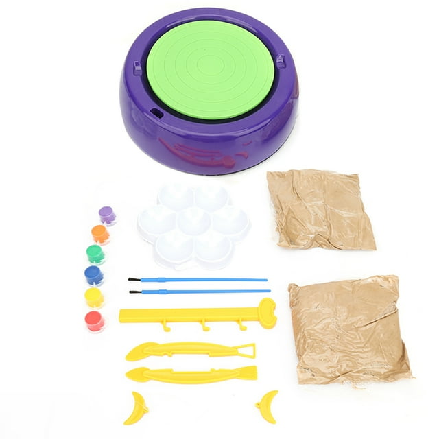Mini Rueda De La Cerámica, Portable DIY Ruedas Eléctricas De La Máquina De Velocidad Ajustable De Arcilla Que Forma La Máquina Con Kits De Arcilla Para El Hogar Escuela