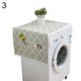 thumbnail image 2 of Neinkie Dust-Proof Refrigerator Cover Cotton Multi-Purpose Washing Machine Top Protector with Side Storage Bags Universal Cover Cloth for Home and Kitchen, 2 of 2