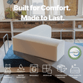 thumbnail image 3 of TUFT & FINCH Premium Modern L Shaped Boneless Couch, Cloud Couch, Convertible Sleeper Sofa Pull-Out Bed, Washable Corduroy Covers, Modular Sectional for Living Room - Sage Green, 3 of 9