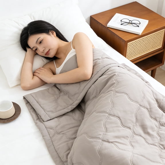 Conbo Lightweight Summer Cooling Blanket Breathable Microfiber Quilt Thin Washable Air Conditioning Comforter For Bed Sofa Dorm Travel Soft Cooling Bedding For Hot Weather