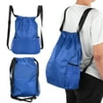 thumbnail image 6 of Drawstring Bag, Drawstring Backpack Light Weight  For Travel Royal Blue, 6 of 8