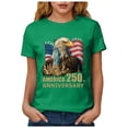 thumbnail image 6 of CAICJ98 250 Anniversary USA Shirt Women's Retro Statue of Liberty 250Th T-Shirt Casual Flag Patriotic T Shirt Women (Green,XXL), 6 of 8
