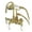 Polished Brass, variant on Kingston Brass CA12T1 Vintage 3-3/8" Tub Wall Mount Clawfoot Tub Faucet with Hand Shower, Polished Chrome