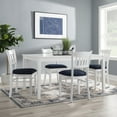 thumbnail image 5 of Linon Cabarrus Dining Chair, Set of 2, White with Navy Fabric, 5 of 12