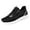 Black, variant on Womens Mesh Sneakers Lightweight Running Shoes Nonslip Lace up Daily Workout Gym Athletic Shoes Soft Sole Walking Shoes White Size 8.5