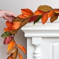 thumbnail image 3 of Autumn Artificial Magnolia Leaf Garland by Factory Direct Craft, 3 of 4