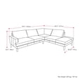 thumbnail image 2 of Paris Premium Fabric Right Facing Sectional Sofa, 2 of 2