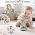 thumbnail image 3 of Baby Toys 6-12 Months, Montessori Shape Sorter & Stacking Rings & Cups & Sensory Balls, Teething & Stacking Toys for 6+ Months, Neutral Color Gift for Boys Girls, 3 of 8
