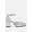 Silver, variant on Taznia Glitter Block Heel Sandals