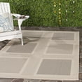 thumbnail image 2 of Safavieh Courtyard Eileen Geometric Indoor/Outdoor Area Rug, Sand/Black, 6'7" x 9'6", 2 of 12