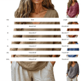 thumbnail image 3 of ManxiVoo Casual Linen Blend Long Sleeve Tops for Women V Neck Pullover Blouses Lightweight Summer Loose Fit Shirts S Size Blue, 3 of 6