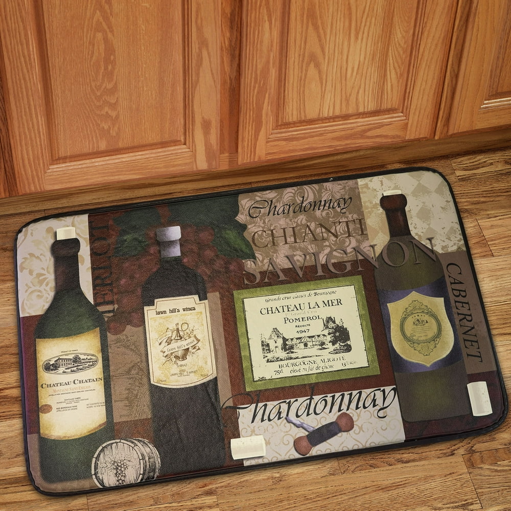 Memory Foam Anti Fatigue Chef Design Kitchen Floor Mat Rug 30" x 18