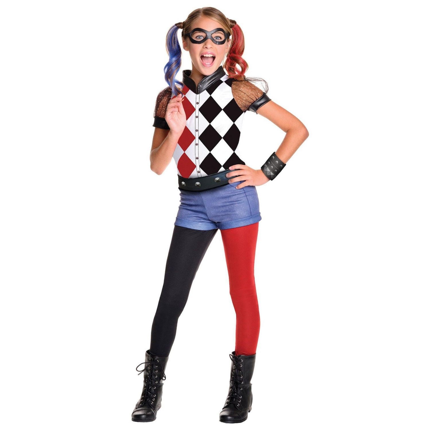 DC Superhero Girls Harley Quinn Deluxe Girl's Costume
