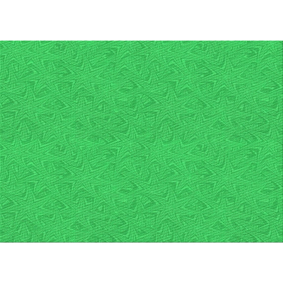 Ahgly Company Indoor Rectangle Patterned Lime Green Area Rugs, 4' x 6'