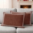 thumbnail image 2 of Coffee Brown Retro Greek Key Outdoor Pillow Covers 20x12 Set of 2,Waterproof Patio Throw Pillowcase Protectors,Geometric Greece Ancient Farmhouse Lumbar Decorative Couch Pillow Shams Cushion Covers, 2 of 8