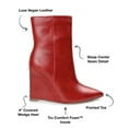thumbnail image 2 of Journee Collection Womens Glorria Tru Comfort Foam Inside Zip Wedge Booties, 2 of 6
