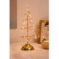 thumbnail image 3 of Lámpara de árbol de Navidad con pilas, lámpara de lava en espiral de cristal, árbol de Navidad dorado, 33*13cm JAMW Sencillez, 3 of 5