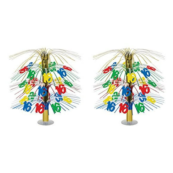 Beistle S57362MCAZ2, Centre de Table Cascade 2 Pcs "16 Pouces, 18 Pieds'