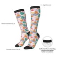 thumbnail image 6 of Fotbe Tropical Plants print Women's Men's Novelty Crew Socks Cotton Socks Knee High Socks for Walking,Running,Nurses,Pregnancy, 6 of 8